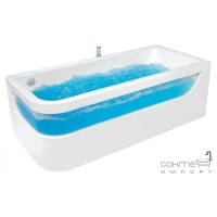 Гидромассажная прямоугольная ванна 180x80 PoolSpa Sekret с хромотерапией + аэромассаж PHPJG11SAKC0000 левая