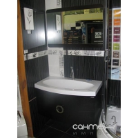 Комплект меблів для ванної кімнати з дзеркалом Orans 2812 (колір carbon) (уцінка)