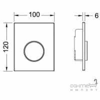 Панель змиву для пісуару пластикова TECE TECEloop Urinal 9.242.600 біла