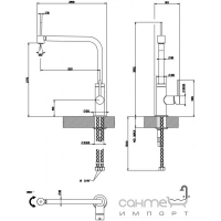 Змішувач для кухні Gessi Minimo T 17092/031