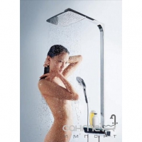 Душевой гарнитур с верхним душем Hansgrohe Raindance Select 360 Showerpipe 1/2 27112400 белый/хром