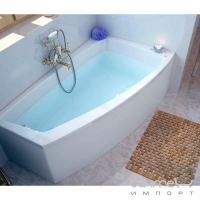 Асимметричная акриловая ванна Cersanit Lorena 140x85 правосторонняя