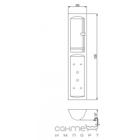 Термостатическая душевая панель CONFOR-TRES Tres Shower Columns 1.93.323 Белый