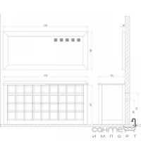 Мебель для ванной комнаты ADMC Серия B ADMC B-01