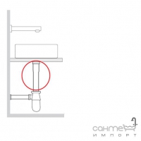 Подовжувач для сифона до умивальника Tres 91.34.633.20