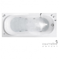 Прямокутна ванна на регульованих ніжках Glass Lis 170x75 (уцінка)