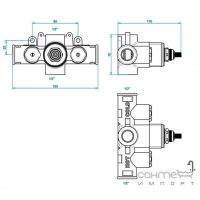 Термостатичний змішувач внутрішня частина на 1/2 THG G00.5100A