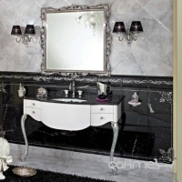 Зеркало в аллюминии для ванной комнаты Lineatre Concorde 28004 бронза