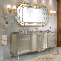 Зеркало для ванной комнаты Lineatre Gold Componibile 13003 сусальное серебро