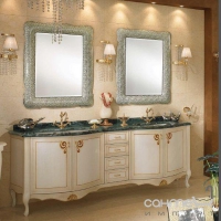 Зеркало в литом стекле для ванной комнаты Lineatre Gold Componibile 13005