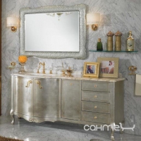 Зеркало в литом стекле для ванной комнаты Lineatre Gold Componibile 13006
