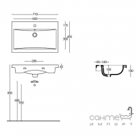 Раковина Althea Clever 71 (40478)