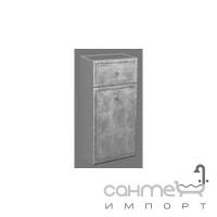 Тумба 30 см с ящиком и дверцей для ванной комнаты Lineatre Gold Componibile 13025 сусальное серебро