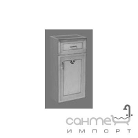 Тумба 30 см с ящиком и дверцей для ванной комнаты Lineatre Gold Componibile 13L25 патинированный с декором