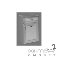 Тумба 40 см с ящиком и дверцей для ванной комнаты Lineatre Gold Componibile 13L27 патинированный с декором