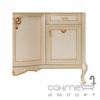 Рамка та торець для меблів 80 см Lineatre Gold Componibile 13L78 патинований з декором