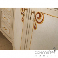 Комплект мебели для ванной комнаты Lineatre Gold Componibile 13/6 патинированный с декором