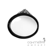 Зеркало для ванной комнаты Lineatre Savoy Pelle 83003 светлый орех отделка сусальное серебро