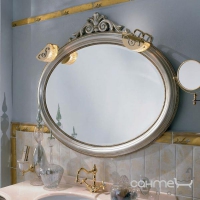 Дзеркало для ванної кімнати Lineatre Savoy Pelle 83005 сусальне золото