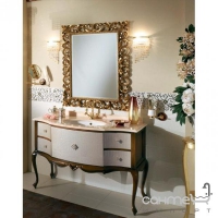 Дзеркало для ванної кімнати Lineatre Savoy Pelle 88002 сусальне золото