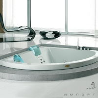 Гидромассажная ванна Jacuzzi Aquasoul Corner 155 Hydro Friendly с шумопоглощающей панелью без смесителя 9443-696A