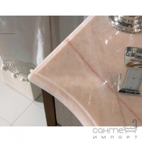 Мармурова стільниця для тумби Lineatre Savoy Pelle 83082 рожевий португалло
