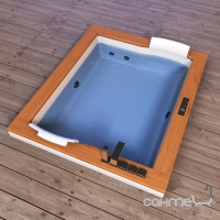 Гідромасажна ванна Jacuzzi Aura Plus Base вбудована без змішувача (оздоблення з дерева)