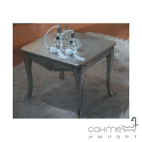 Три столика для ванной комнаты Lineatre Savoy Pelle 83104 светлый орех мраморная столешница розовый португалло