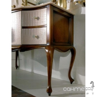 Комплект мебели для ванной комнаты Lineatre Savoy Palle 83/6 светлый орех мраморная столешница