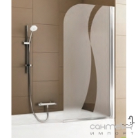 Шторка для ванны Aquaform Nazare 1 правая, профиль хром стекло twist 170-620102