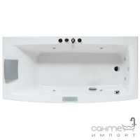 Гидромассажная ванна Jacuzzi Versa 160x70 Duo с панелями без смесителя 9D50-034 Sx с фурнитурой 9D23-6800 левая
