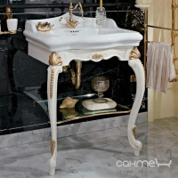 Комплект меблів для ванної кімнати Lineatre Hermitage 17/3, оздоблення та патина золото
