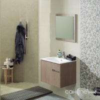 Дзеркало для ванної кімнати Gamadecor URBAN 80 100126790 (G105500010) шпонований дуб