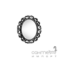 Овальне дзеркало для ванної кімнати Lineatre Lady 17014 сусальне срібло