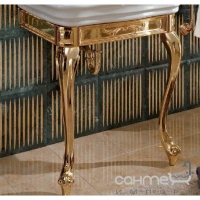 Комплект мебели для ванной комнаты Lineatre Lady 80/3 аллюминий, золото