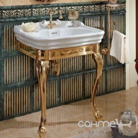 Комплект меблів для ванної кімнати Lineatre Lady 80/3 алюміній, золото