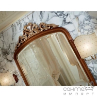Зеркало для ванной комнаты Lineatre Londra 23002 французский орех, сусальное серебро