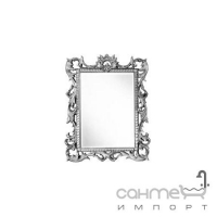 Зеркало для ванной комнаты Lineatre Londra 17009 скарточчо, сусальное серебро