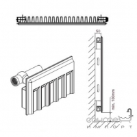 Сталевий панельний радіатор Daylux тип 11 500hx1800L (бічне підключення)