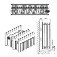 Стальной панельный радиатор Daylux тип 33 500hx1000L (боковое подключение)
