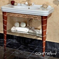 Комплект мебели для ванной комнаты Lineatre Parigi 82/1 черешня антиквариато, сусальное золото
