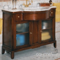 Комплект мебели для ванной комнаты Lineatre Tamigi 73/2 французский могано, столешница арабескато
