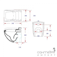 Напольный унитаз Hidra Ceramica Hi-Line HI10 белый