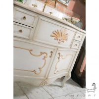 Комплект мебели для ванной комнаты Lineatre Gold 63/3 лакированный патинированный