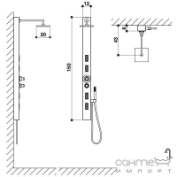 Гідромасажна панель Jacuzzi Skin 9449-061