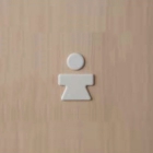 Иконка керамическая на дверь ванной комнаты Artceram You & Me F YUA002 01; 00