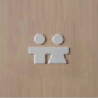 Керамічна іконка на двері ванної кімнати Artceram You & Me M/F YUA003 01; 00