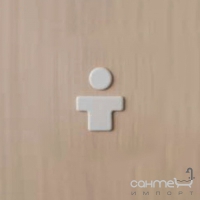 Иконка керамическая на дверь ванной комнаты Artceram You & Me M YUA001 01; 00