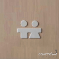 Иконка керамическая на дверь ванной комнаты Artceram You & Me M/F YUA003 01; 00