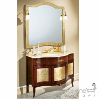 Комплект мебели Gallo Iris Bicolore 110-S Oro foglia IB-110 с мраморной столешницей